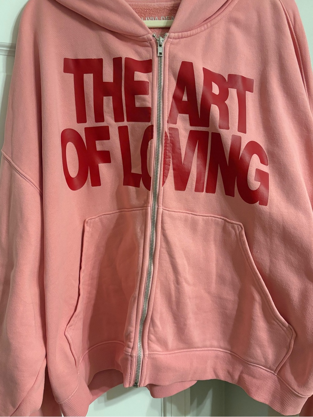 Olivia Dean Pink "The Art of Loving" Zip Hoodie